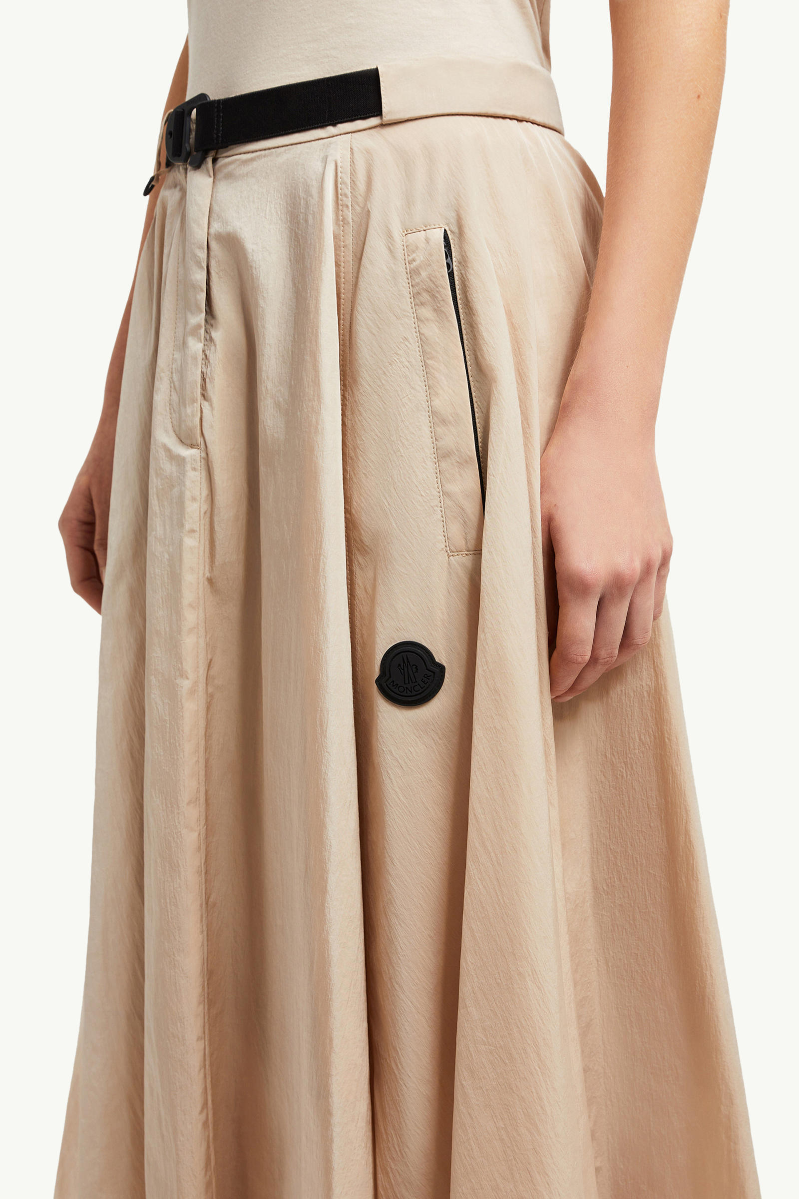 Belted Midi Skirt Women Sand Beige Moncler 1