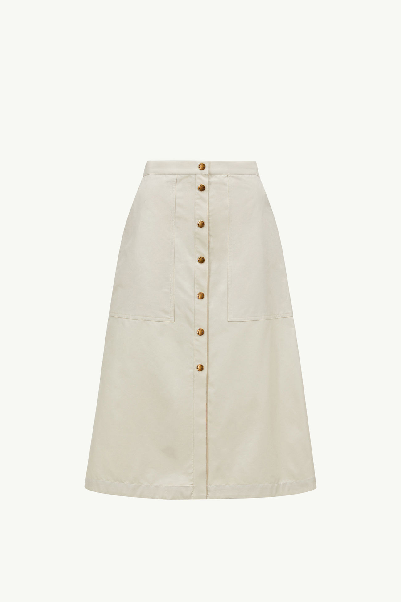 Button-Up Midi Skirt Women White Moncler 2