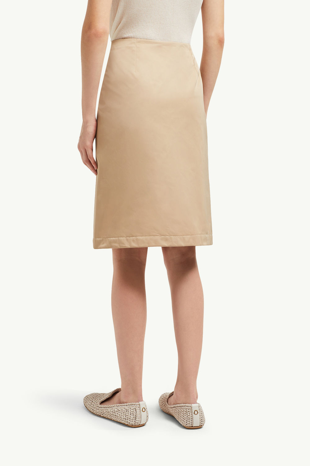 Zipped Skirt Women Beige Moncler 4