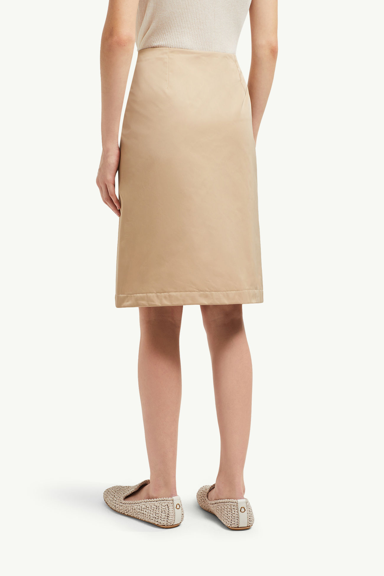 Zipped Skirt Women Beige Moncler 4