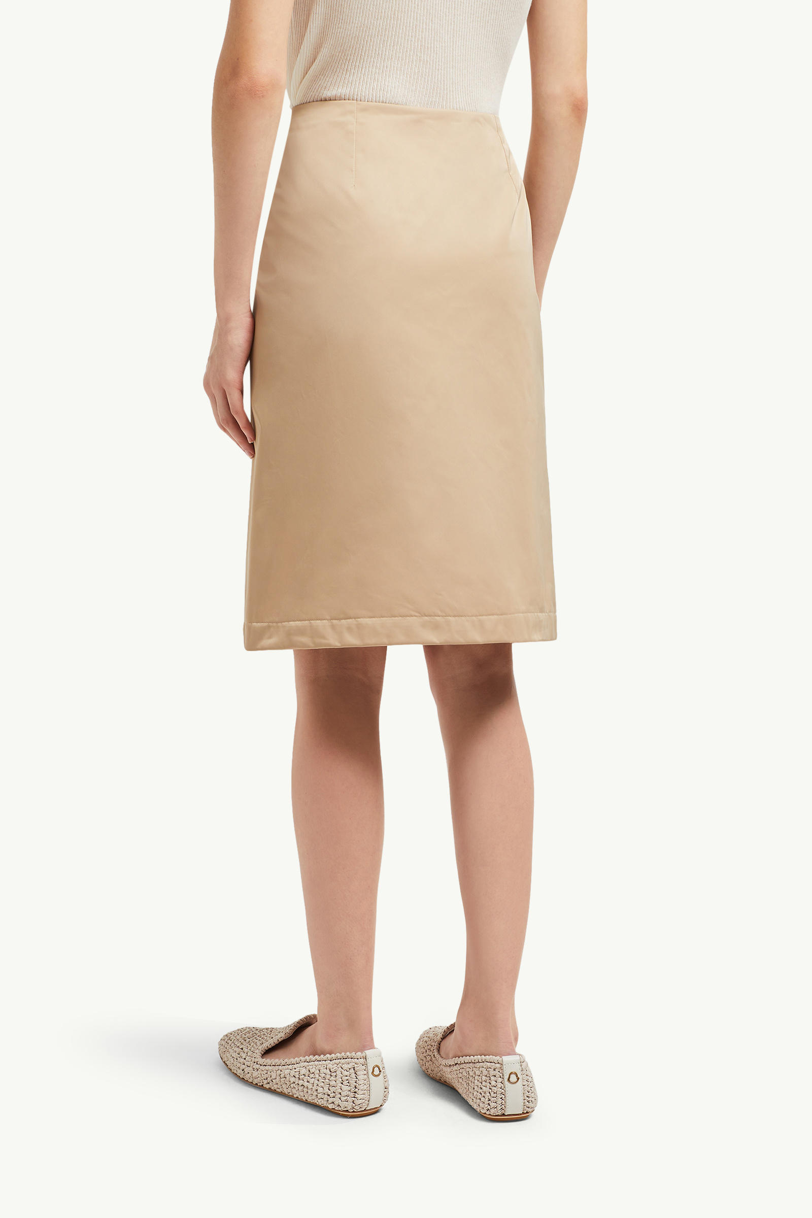 Zipped Skirt Women Beige Moncler 4