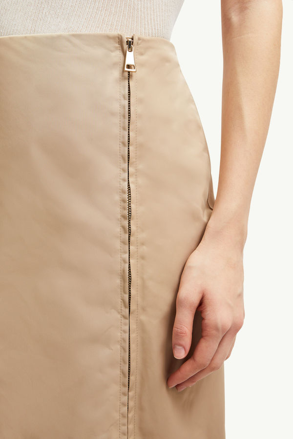 Zipped Skirt Women Beige Moncler 5