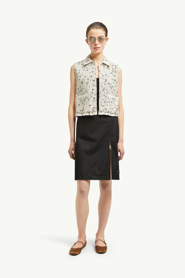 Jupe zippée Femmes Noir Moncler 0