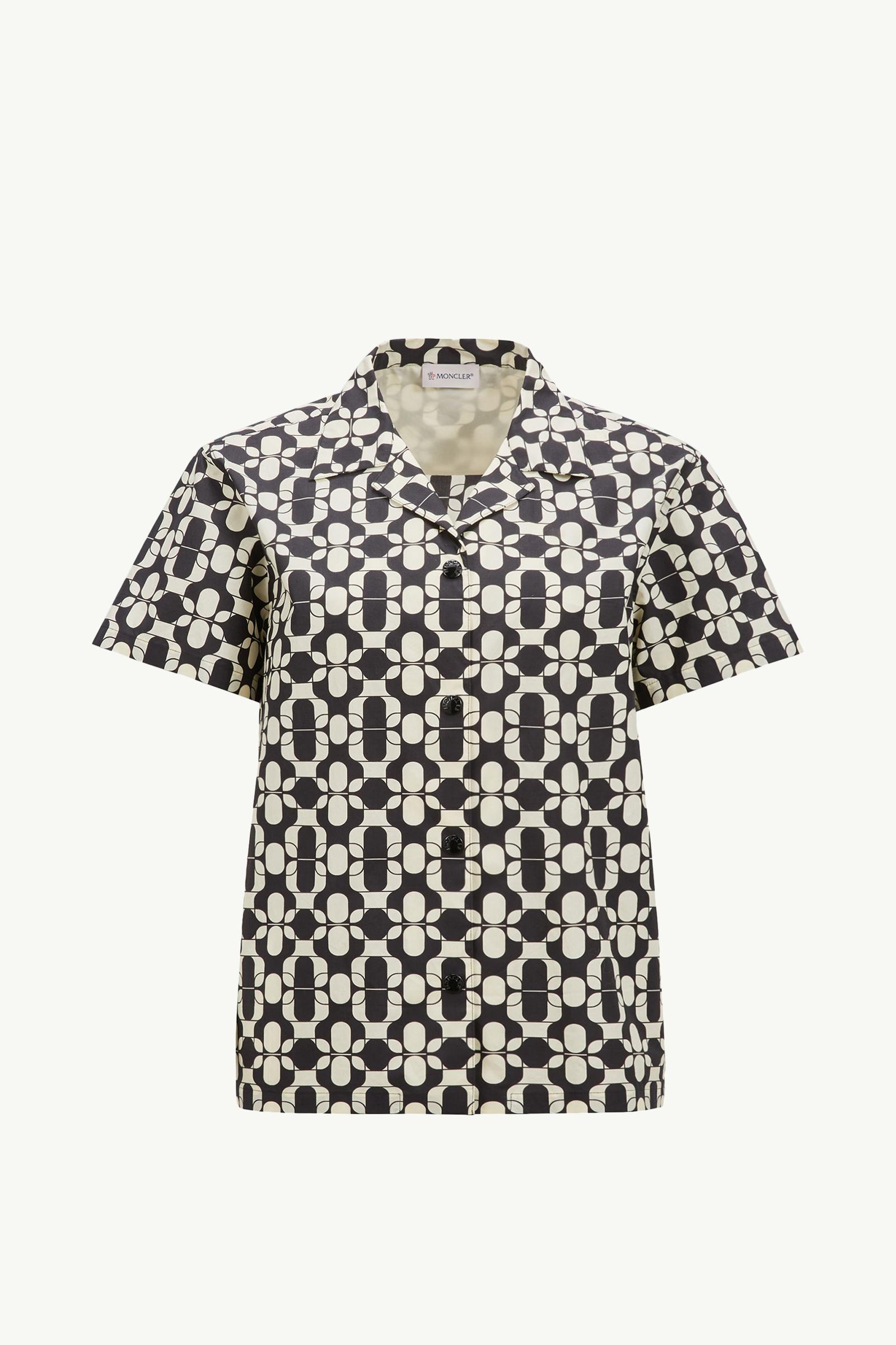 Camisa de manga corta de algodón con estampado geométrico_findInBoutique_image