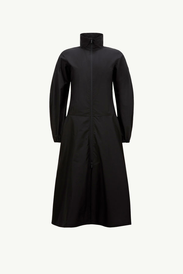 Midikleid mit Rollkragen aus Baumwolle Damen Schwarz Moncler 2