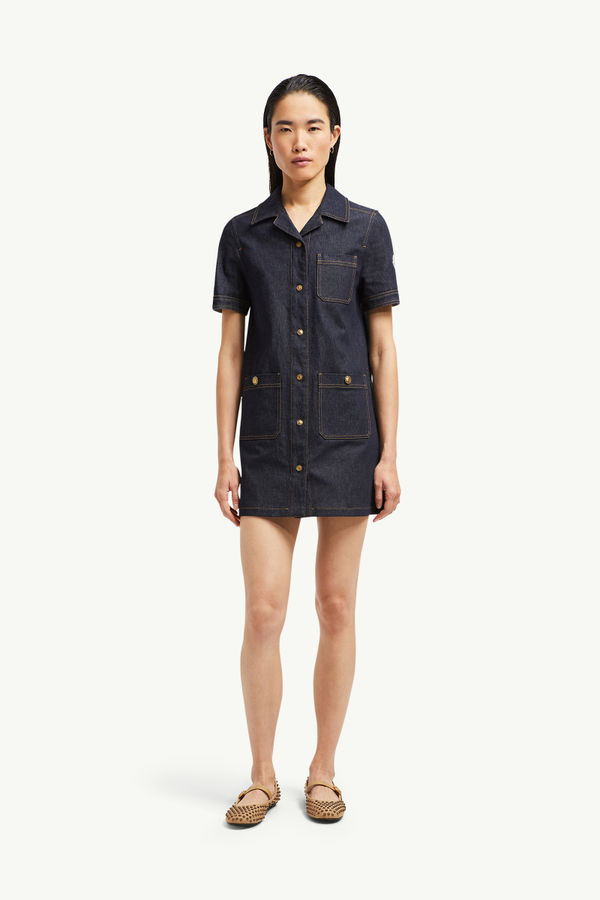 Mini-Hemdkleid aus Denim Damen Jeansblau Moncler 3