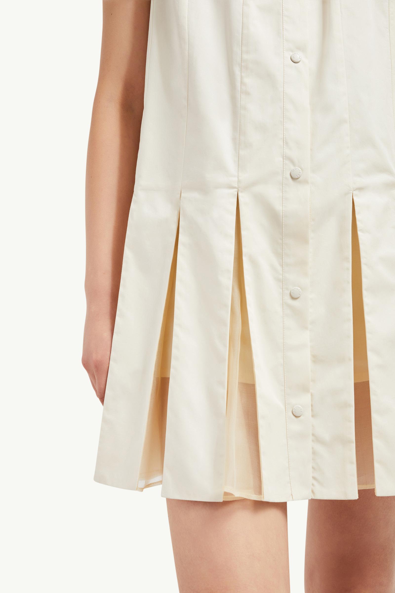 ワンピース Moncler Cotton And Silk Mini Chemisier Dress Cotton and silk mini chemisier dress | Moncler | Basement 88