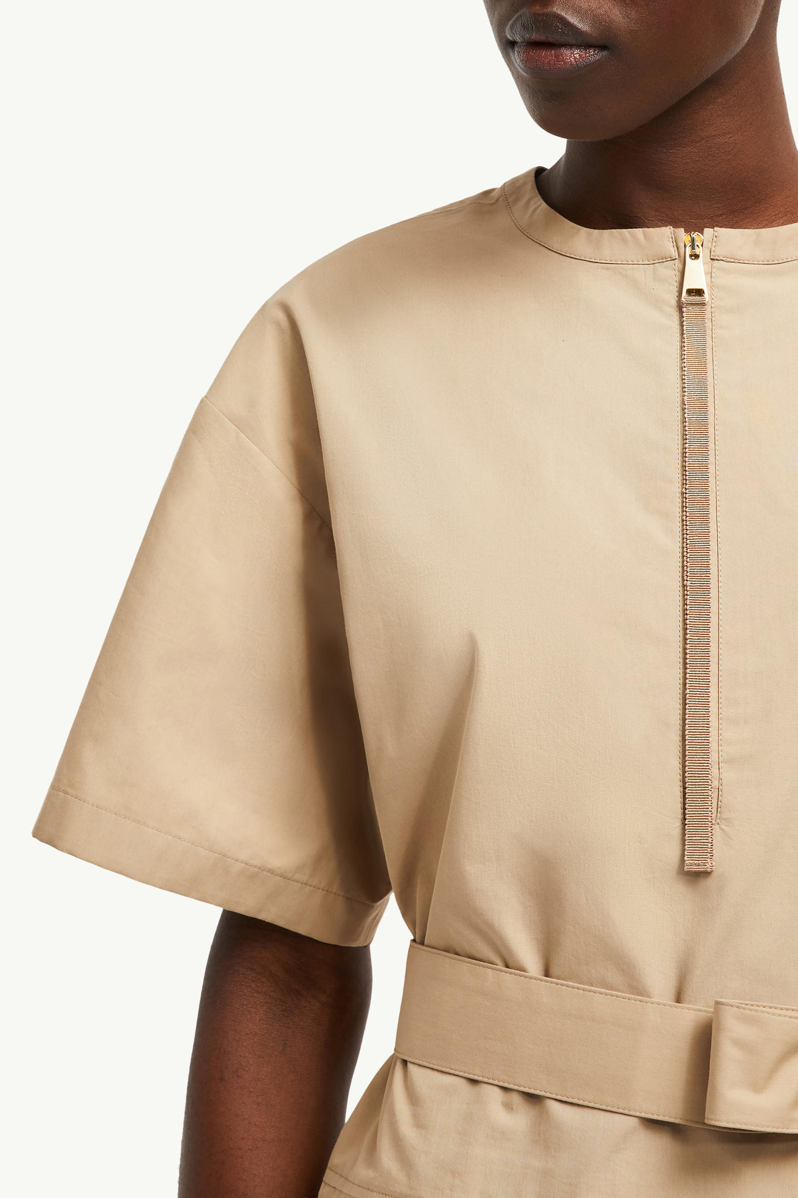 Belted Mini Dress Women Beige Moncler 5