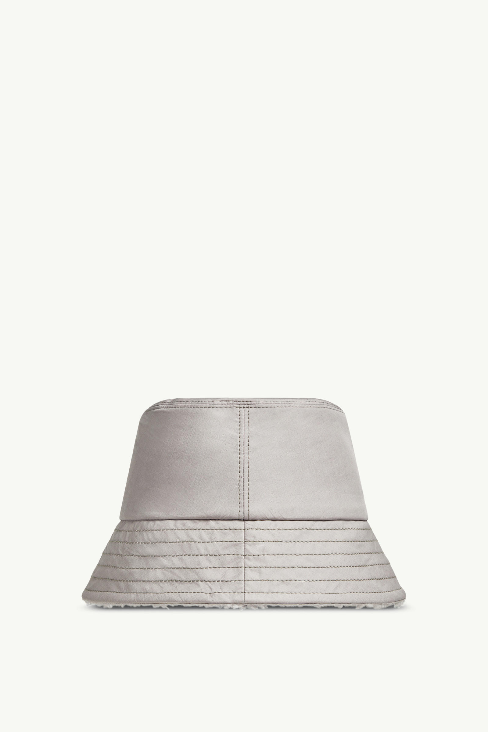 Reversible Cotton & Teddy Bucket Hat Women Gray Moncler 3