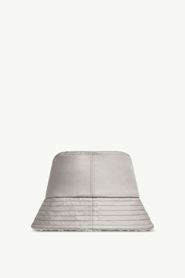 Wendbarer Fischerhut aus Teddystoff und Baumwolle Damen Grau Moncler 3