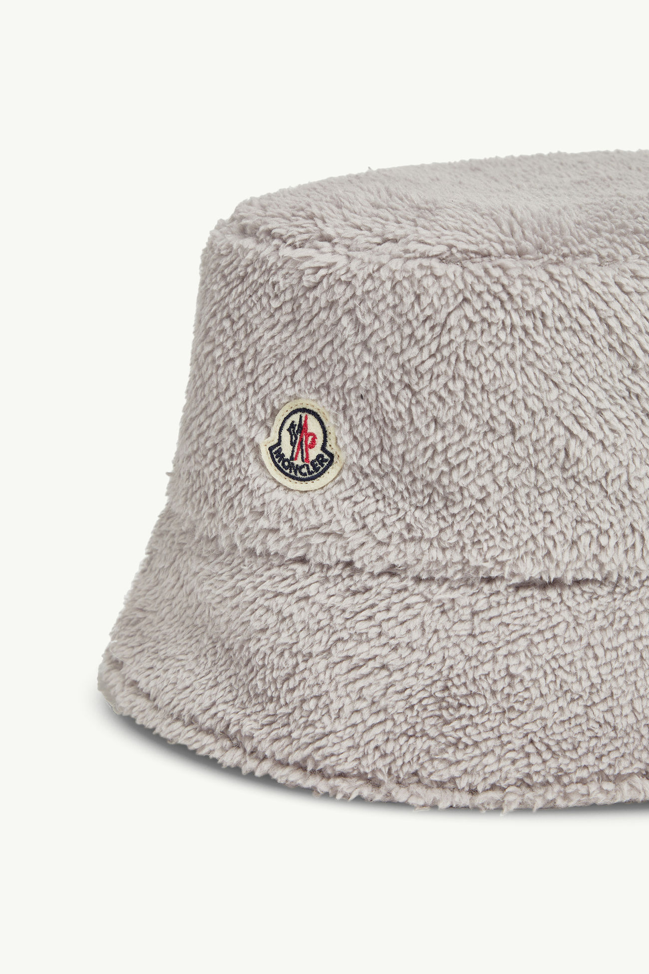 Wendbarer Fischerhut aus Teddystoff und Baumwolle Damen Grau Moncler 4