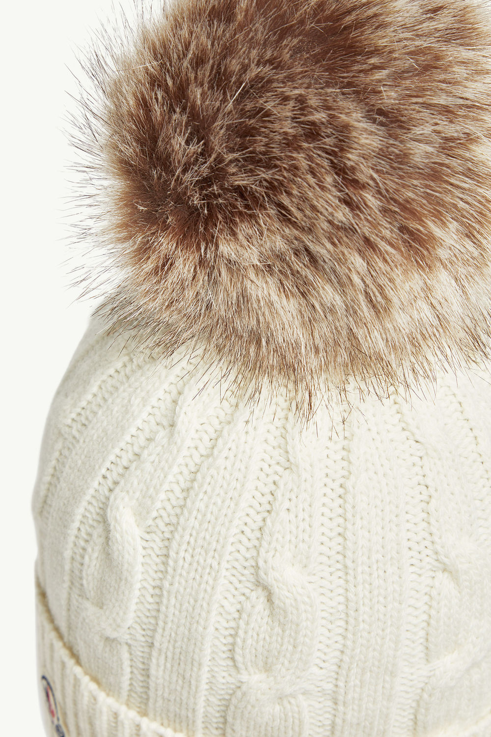 Wool & Cashmere Beanie with Pom Pom Women White Moncler 4