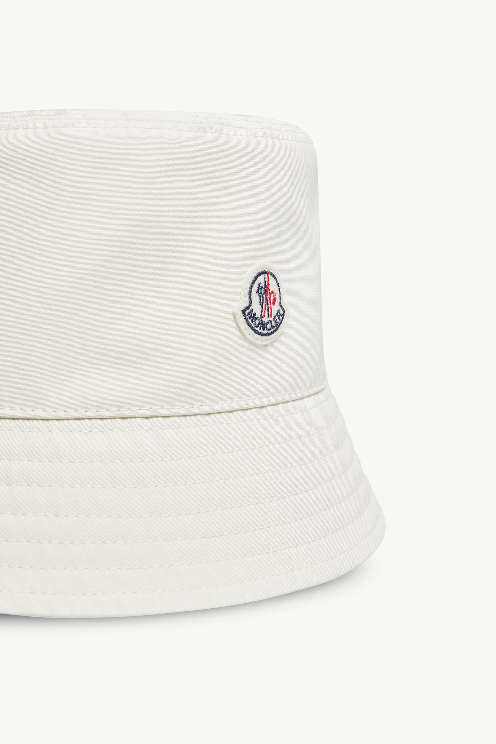 MONCLER バケットハット ホワイト ホワイト バケットハット : ハット