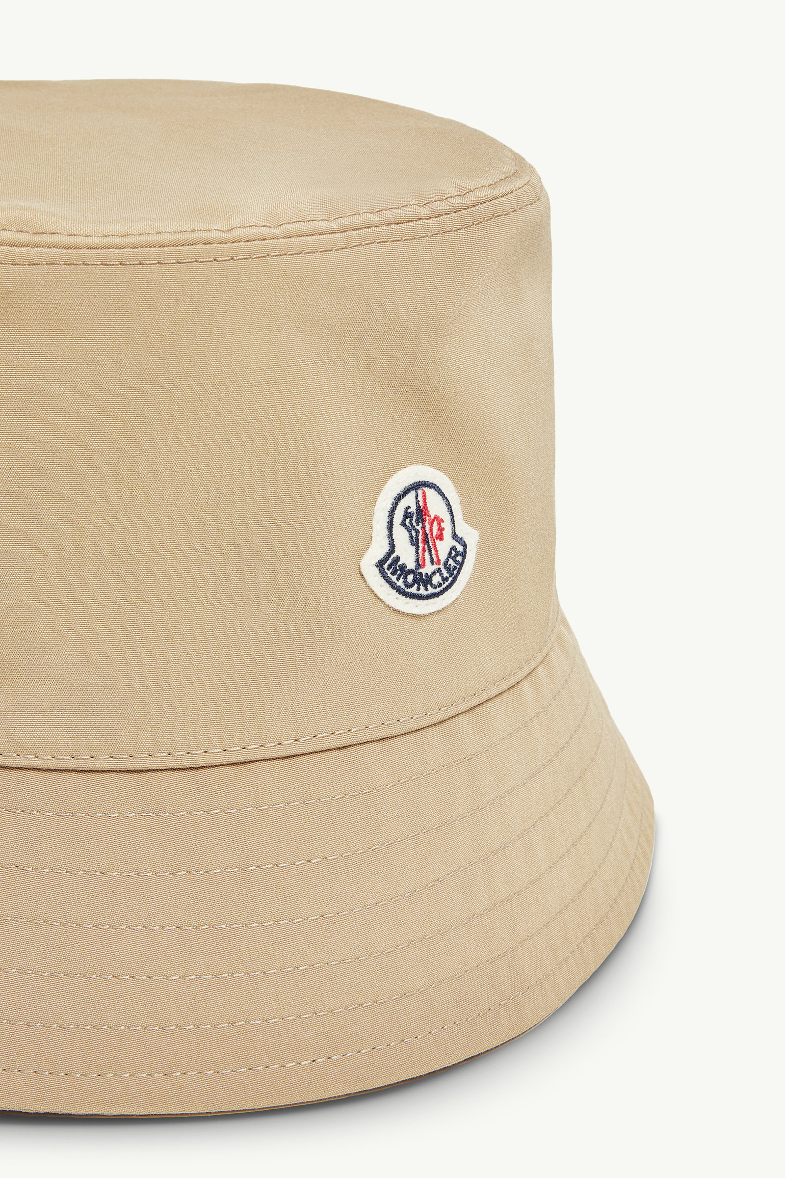 Cotton Blend Bucket Hat Women Beige Moncler 2