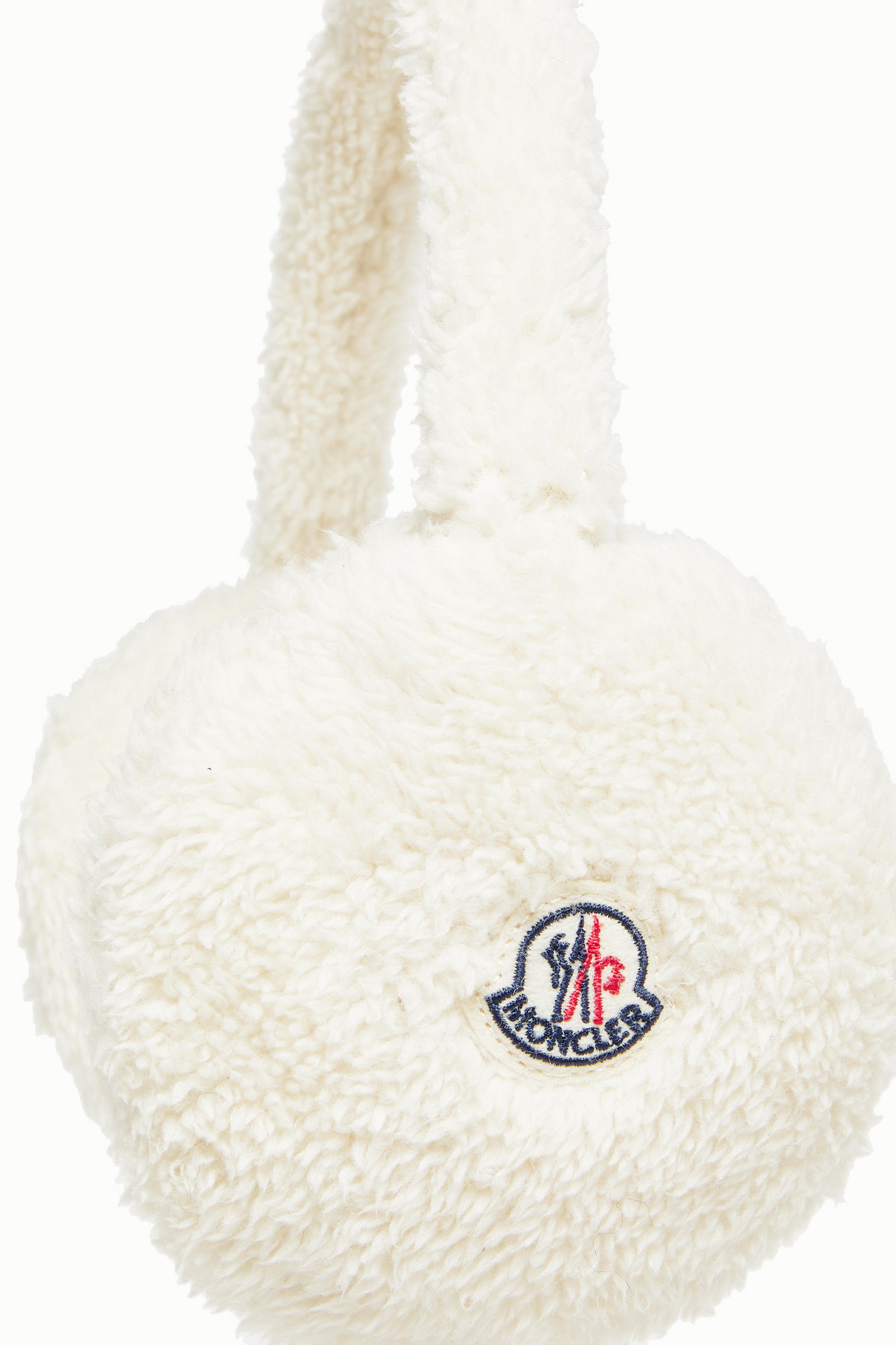 Cache-oreilles matelassé en teddy Femmes Blanc Moncler 2