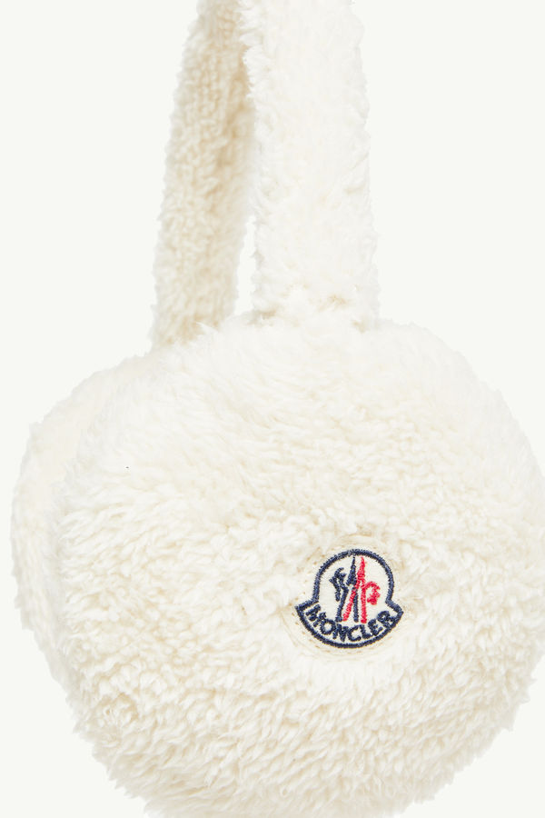 Padded Teddy Ear Muffs Women White Moncler 2