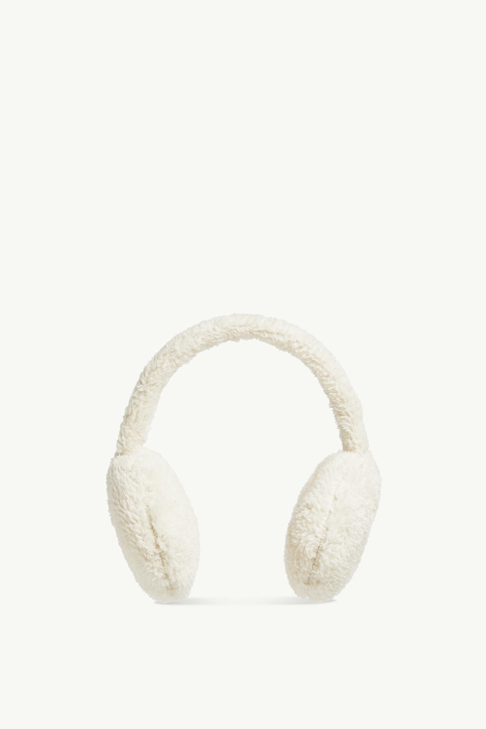 【Moncler】Teddy イヤーマフ White Padded Teddy Ear Muffs - Hats & Beanies for Women