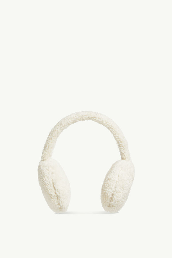 Padded Teddy Ear Muffs Women White Moncler 3