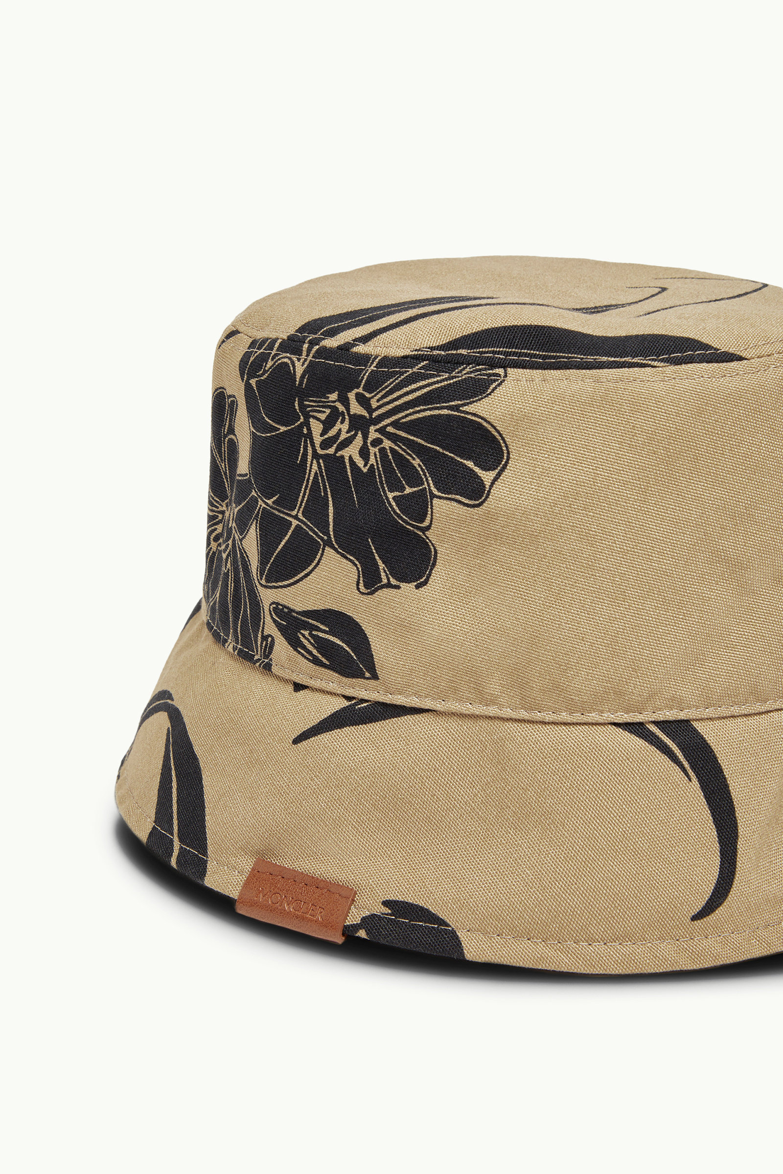 Reversible Bucket Hat Women Beige & Black Moncler 2
