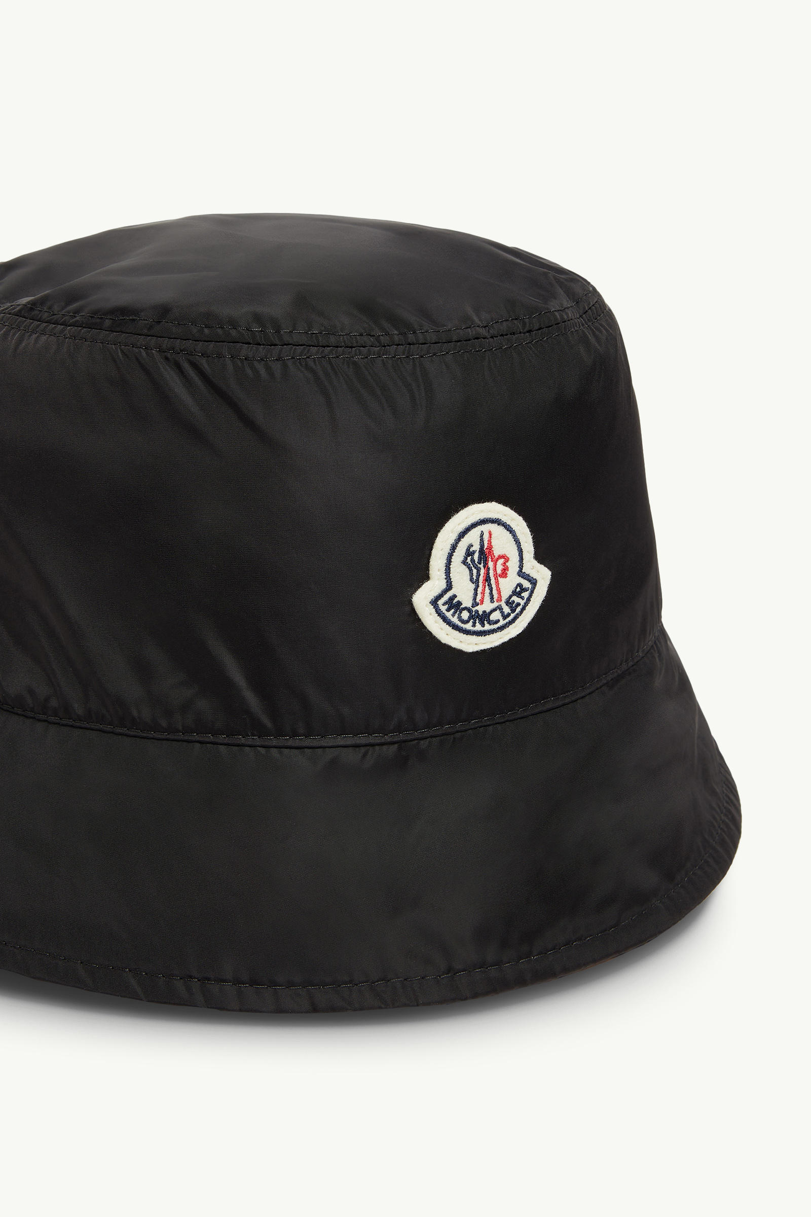 Reversible Bucket Hat Women Beige & Black Moncler 4