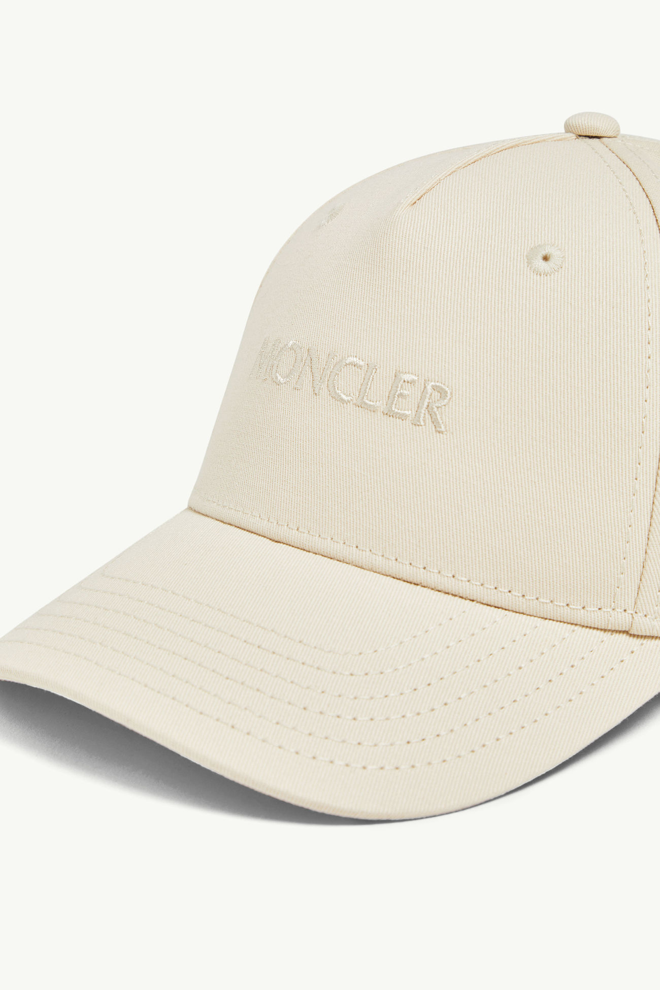 Cappello da baseball in gabardine con logo ricamato Donna Bianco Moncler 4