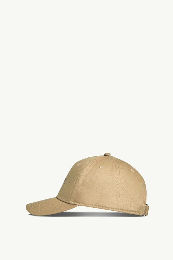 Embroidered Logo Gabardine Baseball Cap Women Beige Moncler 2