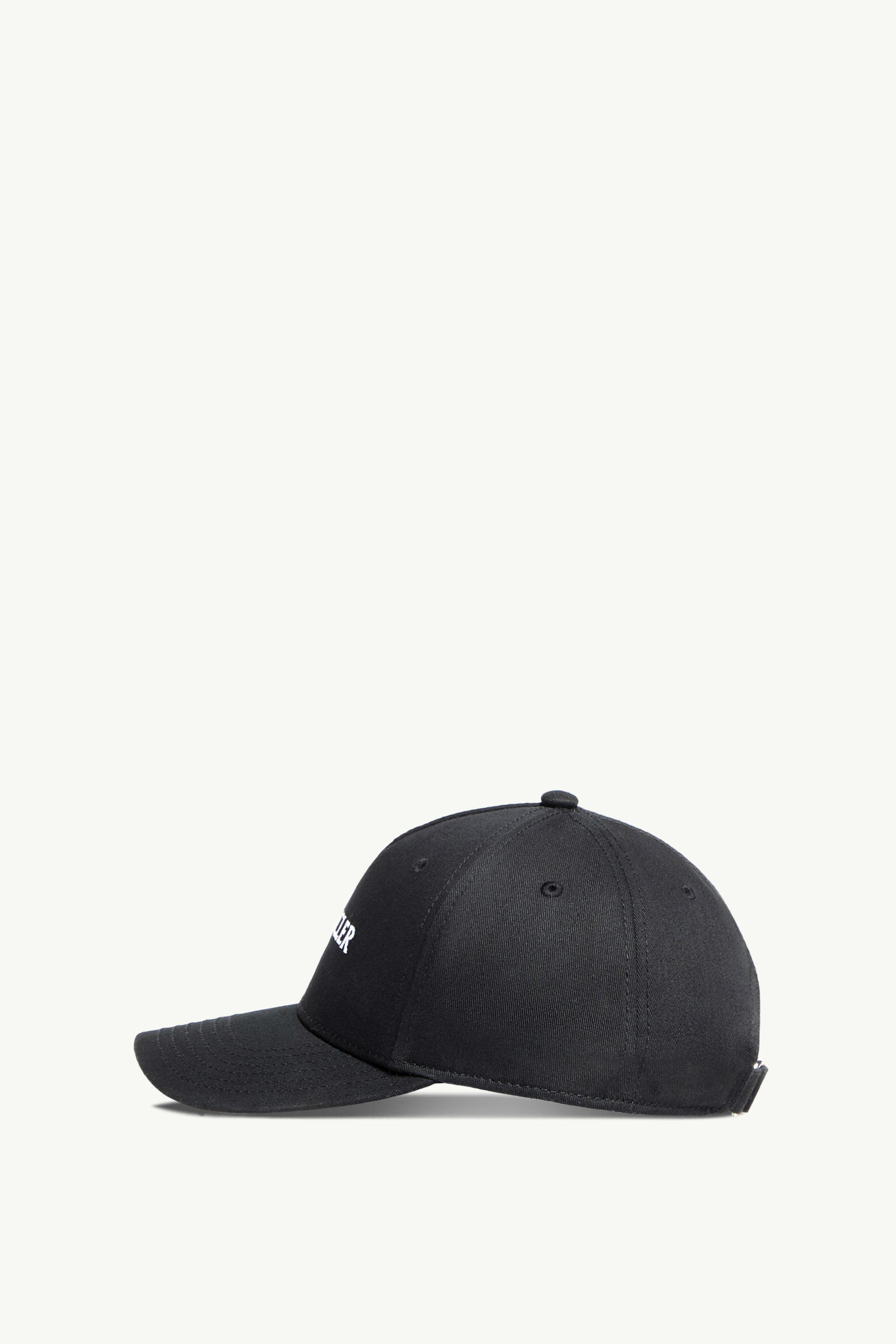 Embroidered Logo Gabardine Baseball Cap Women Black Moncler 2