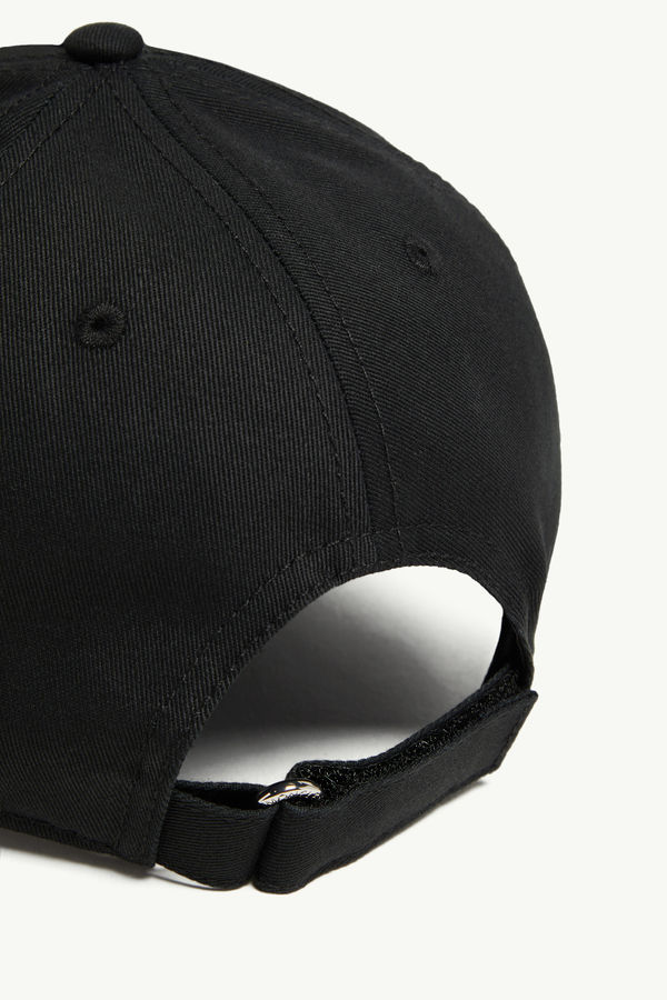 Embroidered Logo Gabardine Baseball Cap Women Black Moncler 3