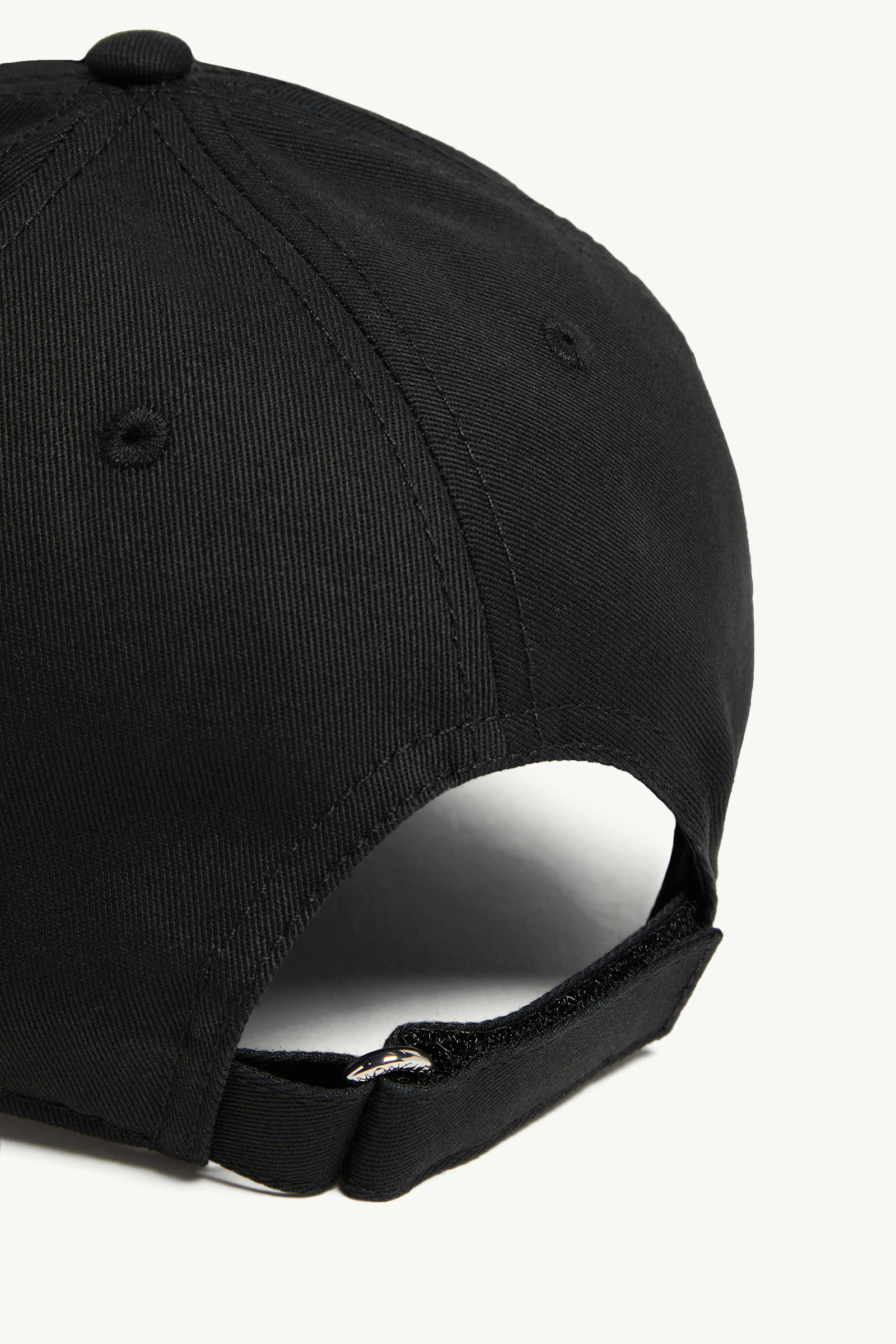 Embroidered Logo Gabardine Baseball Cap Women Black Moncler 3