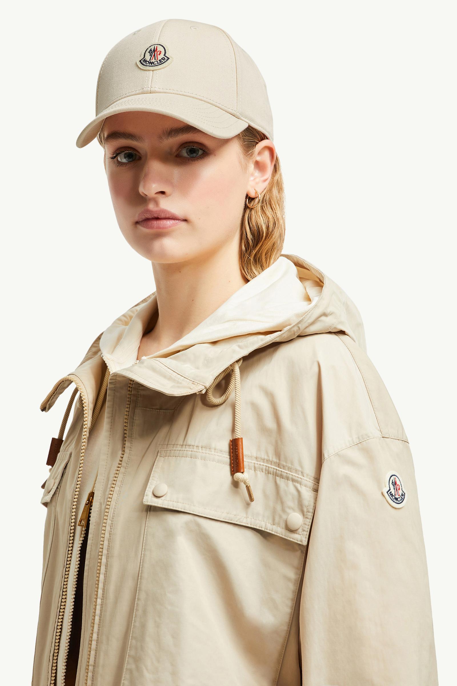 Gabardine Baseball Cap Women White Moncler 1