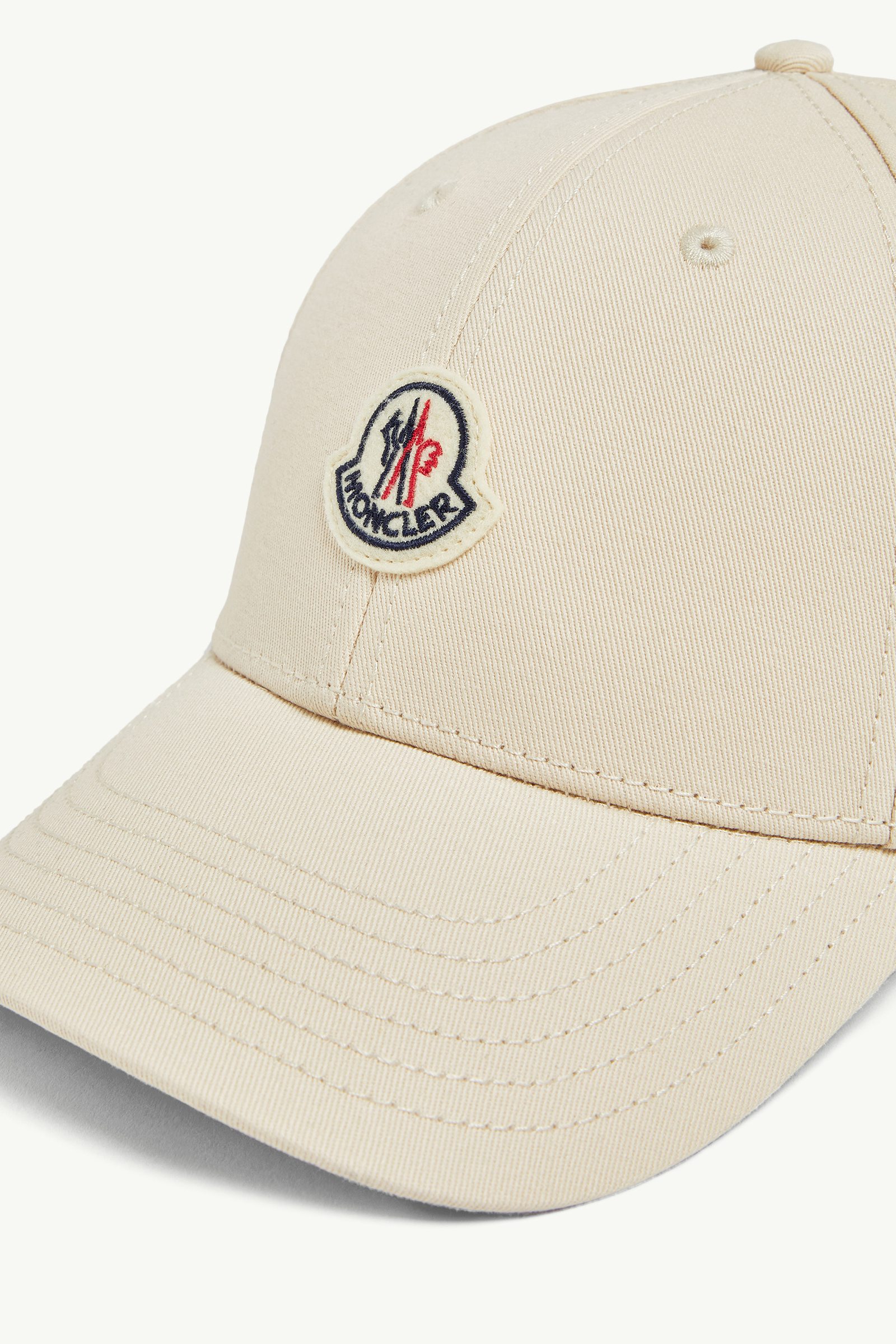 MONCLER モンクレール GABARDINE BASEBALL CAP Black Cotton Gabardine Baseball Cap - Hats & Beanies for Men