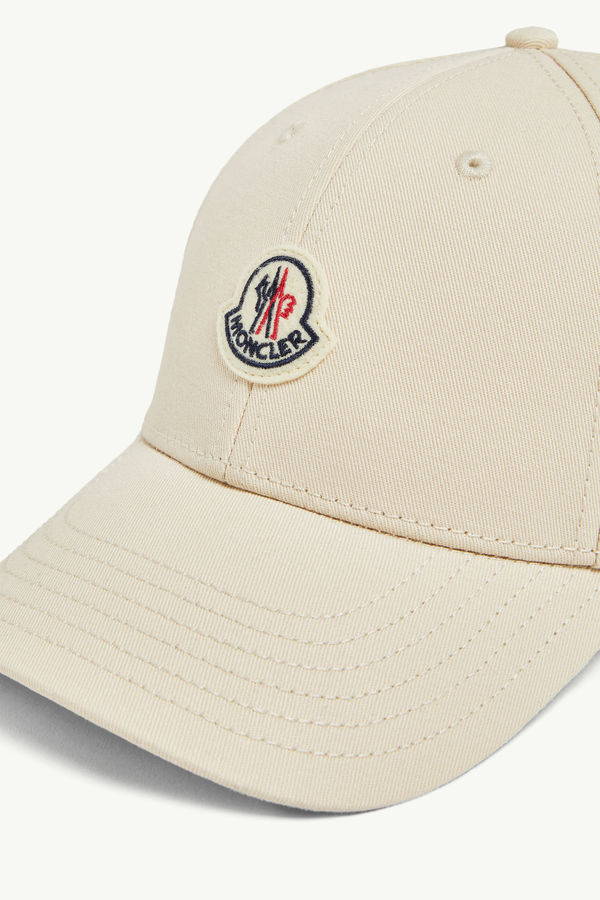 Gabardine Baseballmütze Damen Weiß Moncler 4