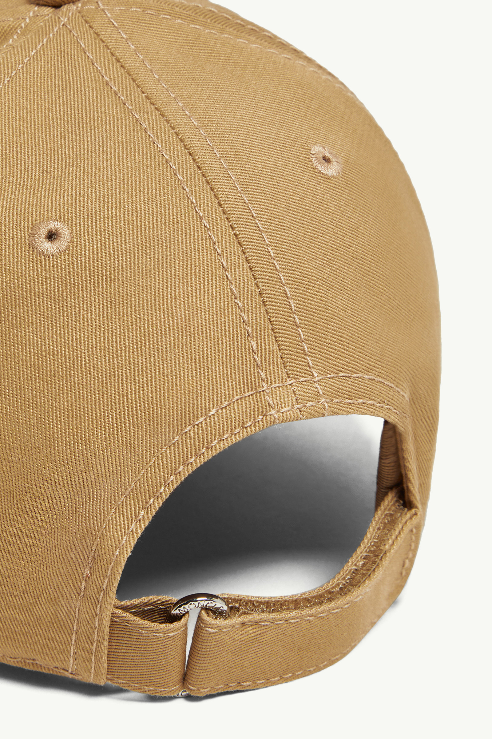 Gabardine Baseball Cap Women Camel Beige Moncler 3