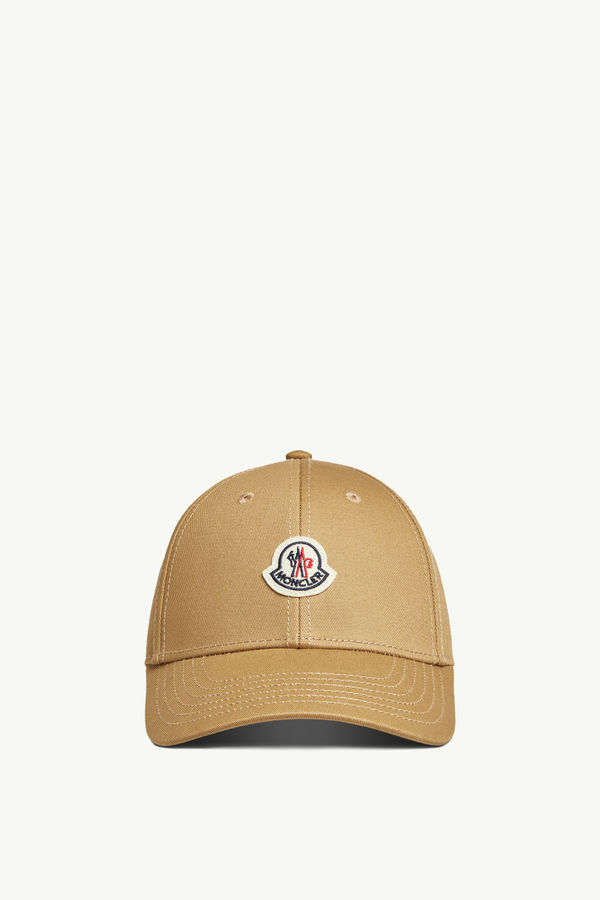 Gabardine Baseball Cap Women Camel Beige Moncler 0