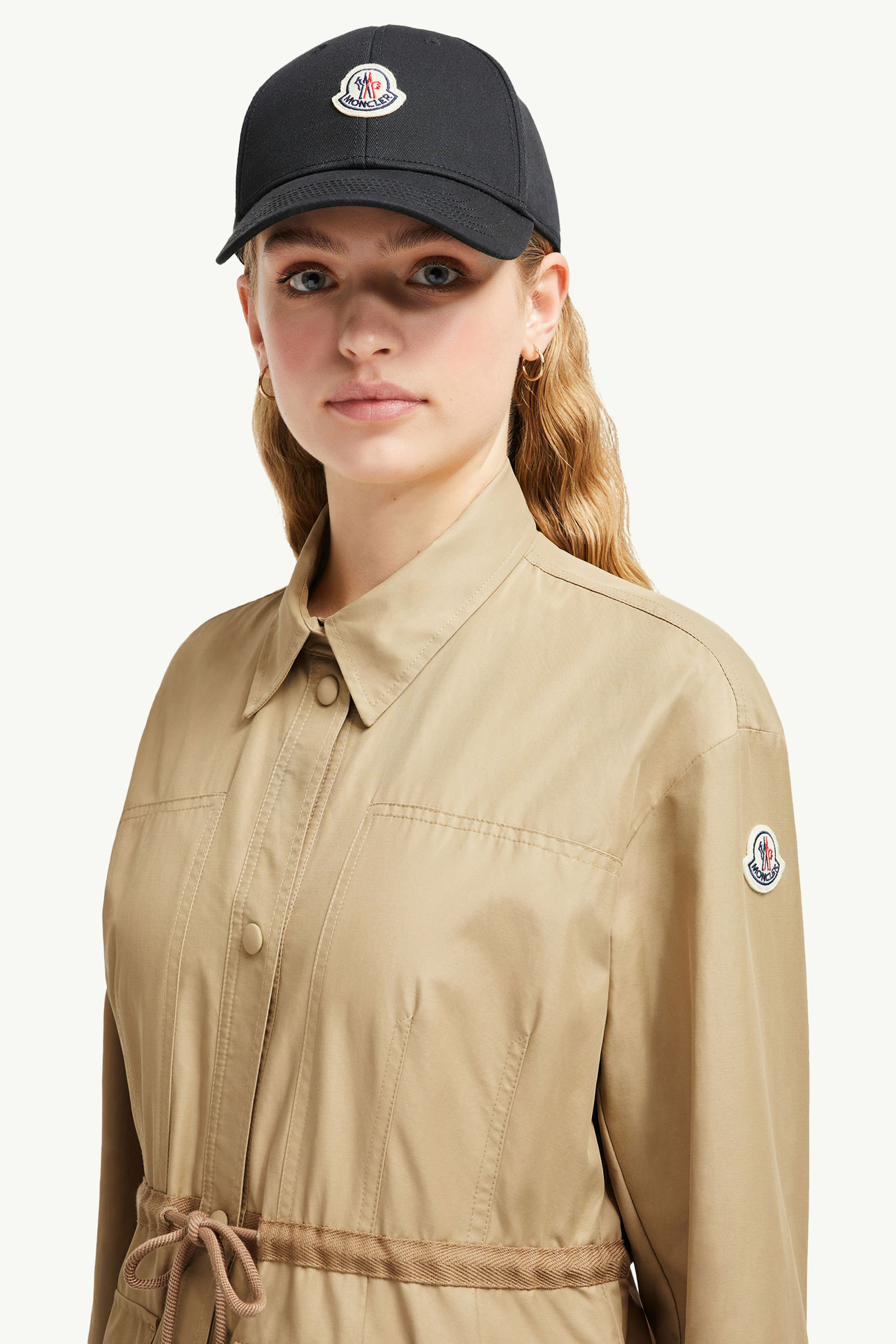 Cappello da baseball in gabardine Donna Nero Moncler 1