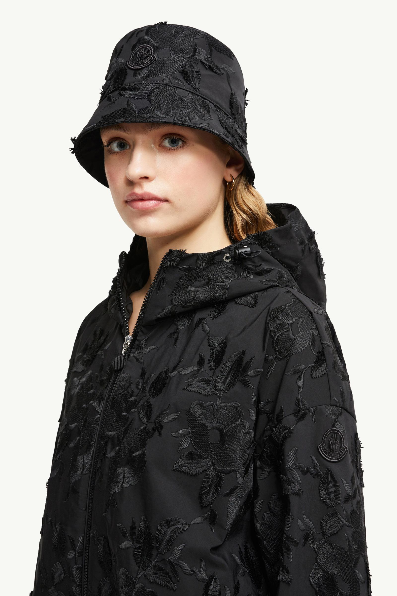 Floral Bucket Hat Women Black Moncler 1