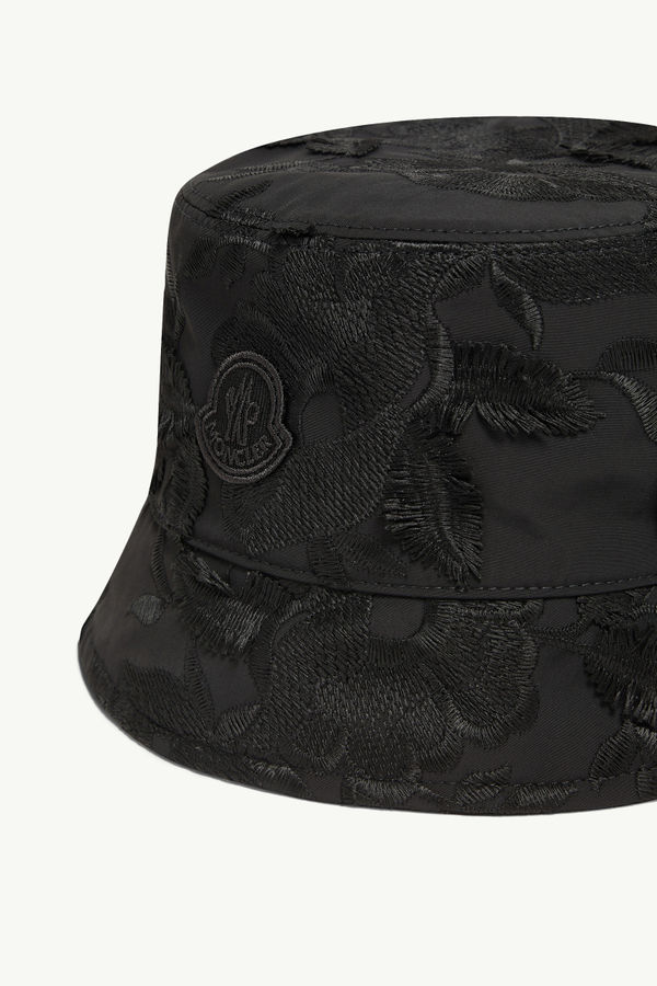 Floral Bucket Hat Women Black Moncler 2