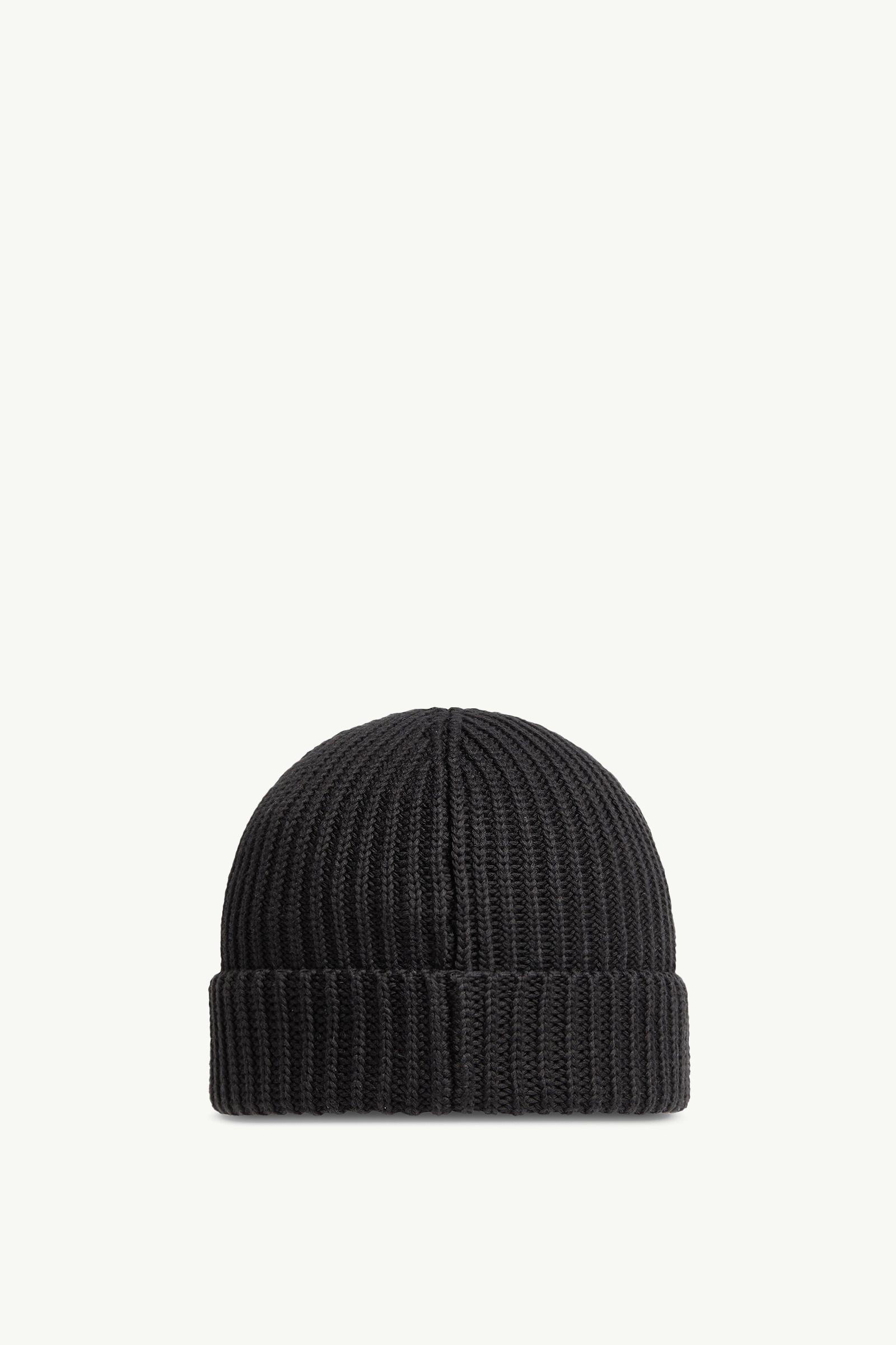 Black Cotton Beanie - Hats & Beanies for Women | Moncler AU