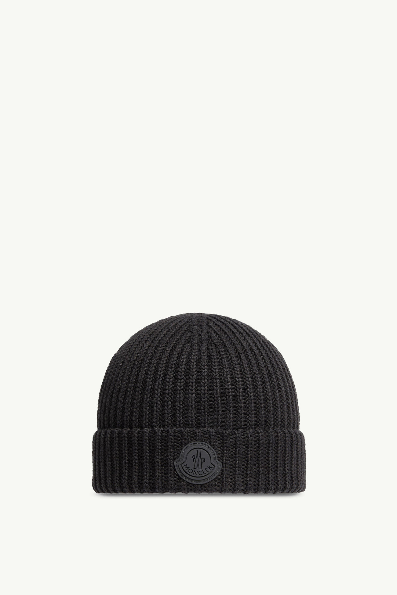 Beanie aus Baumwolle Damen Schwarz Moncler 0