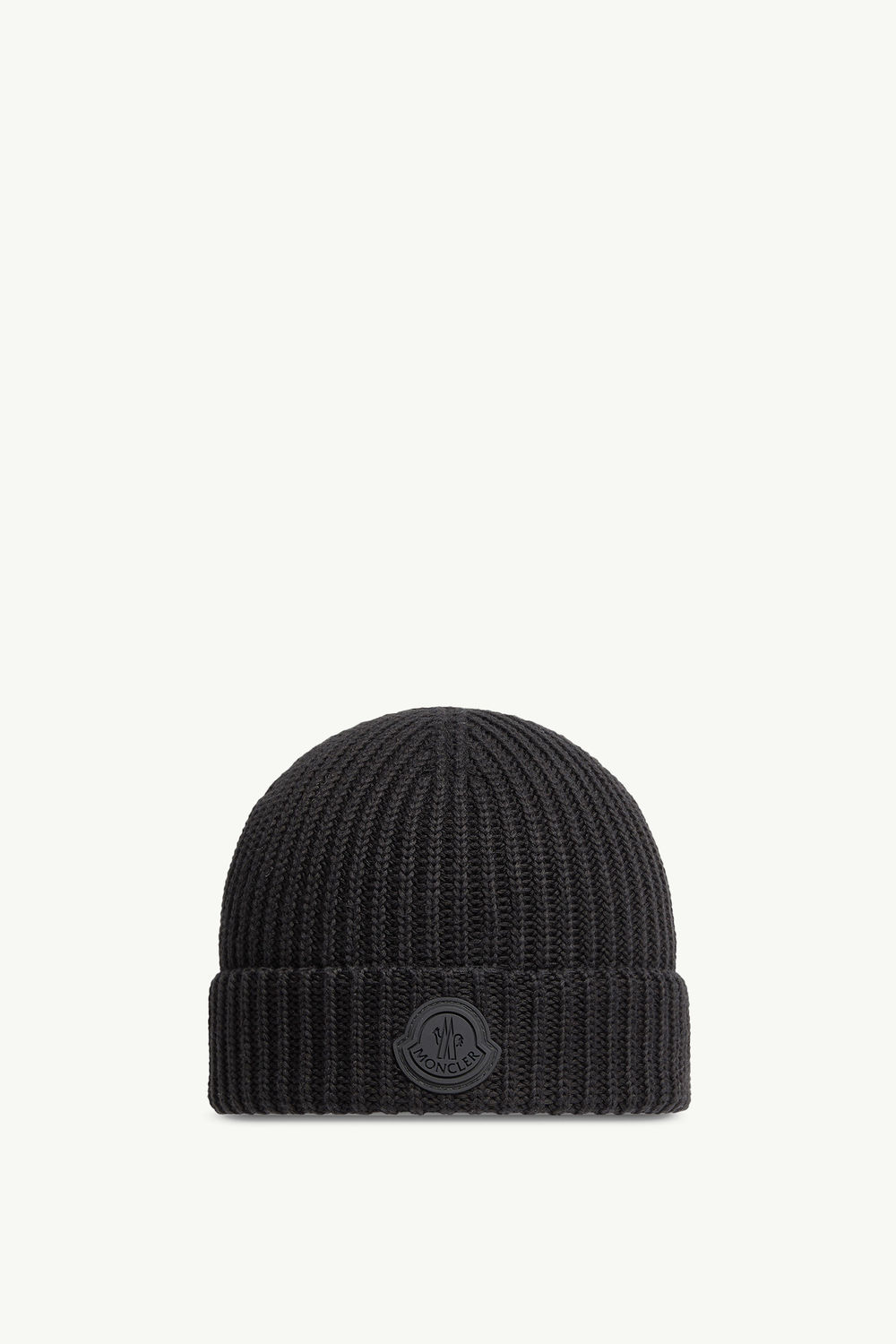 Cotton Beanie Women Black Moncler 0