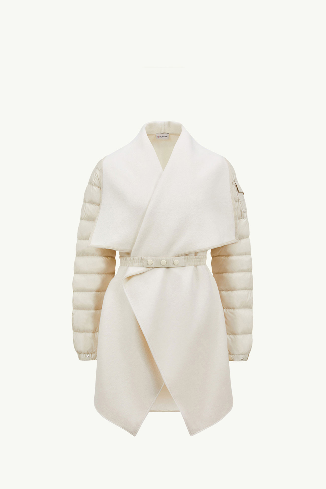 夾層羊毛氈斗篷 女士 白色 Moncler 2