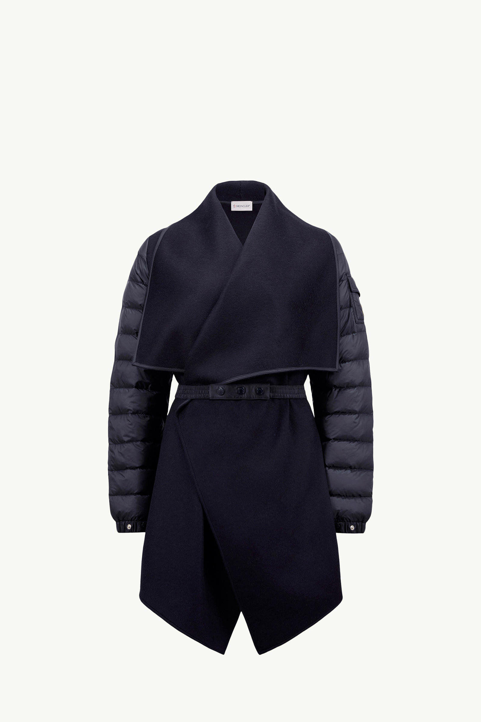 夾層羊毛氈斗篷 女士 深藍色 Moncler 2