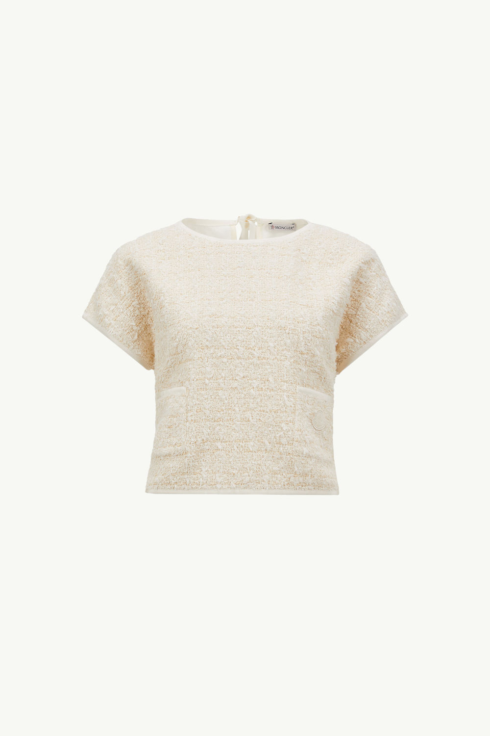 Silk & Tweed Top Women White Moncler 2