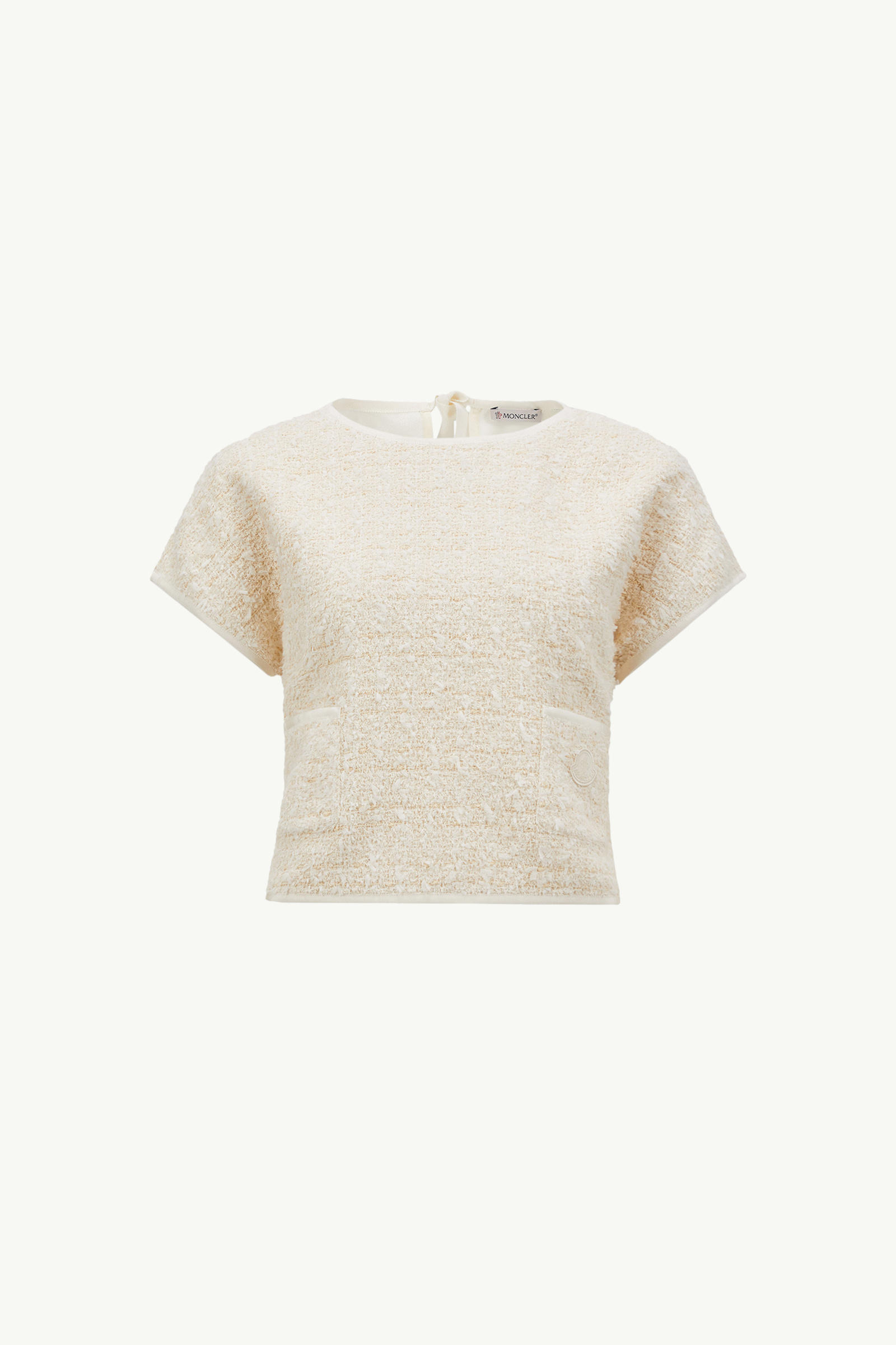 Silk & Tweed Top Women White Moncler 2