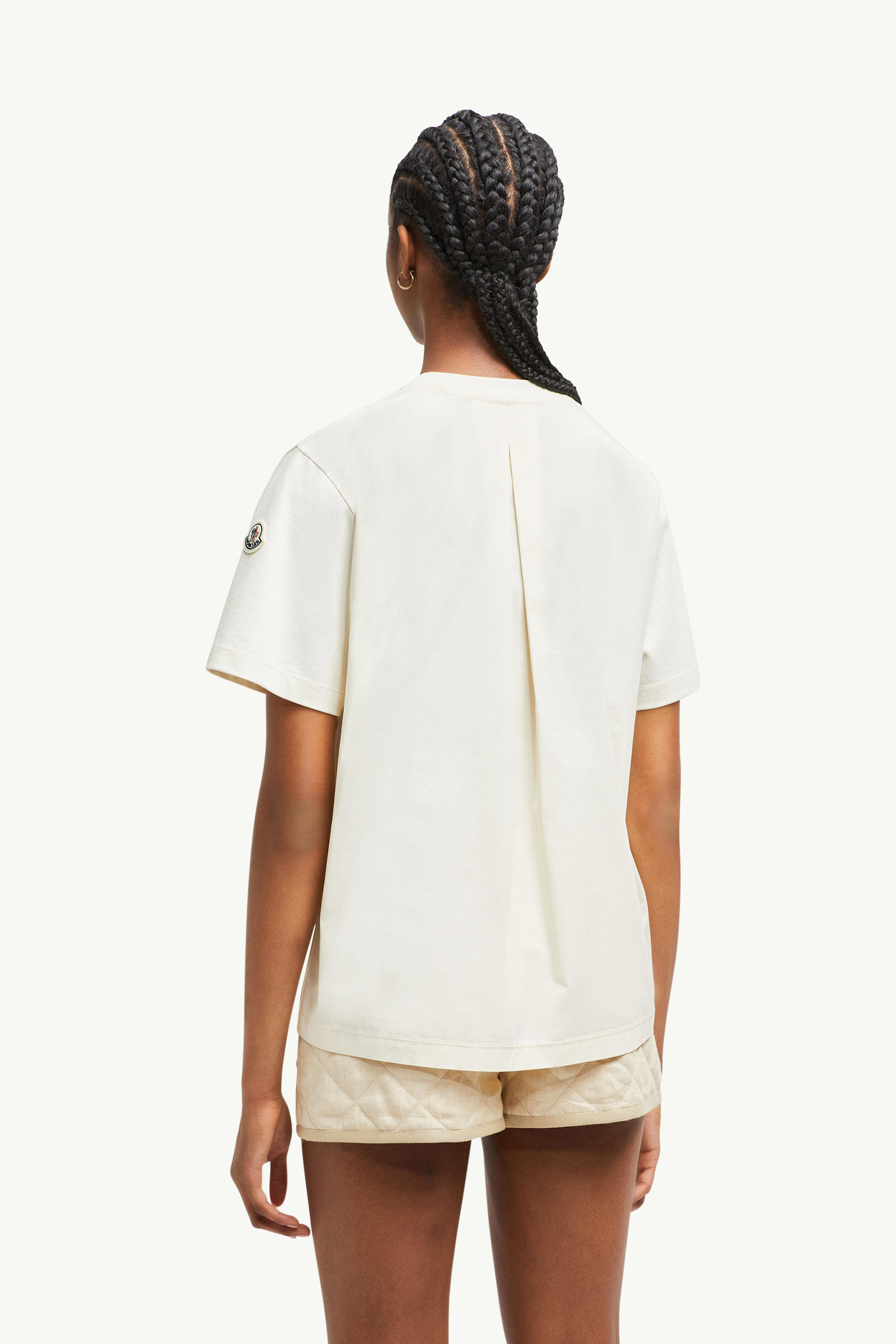 Cotton T-Shirt with Pocket Women White Moncler 4