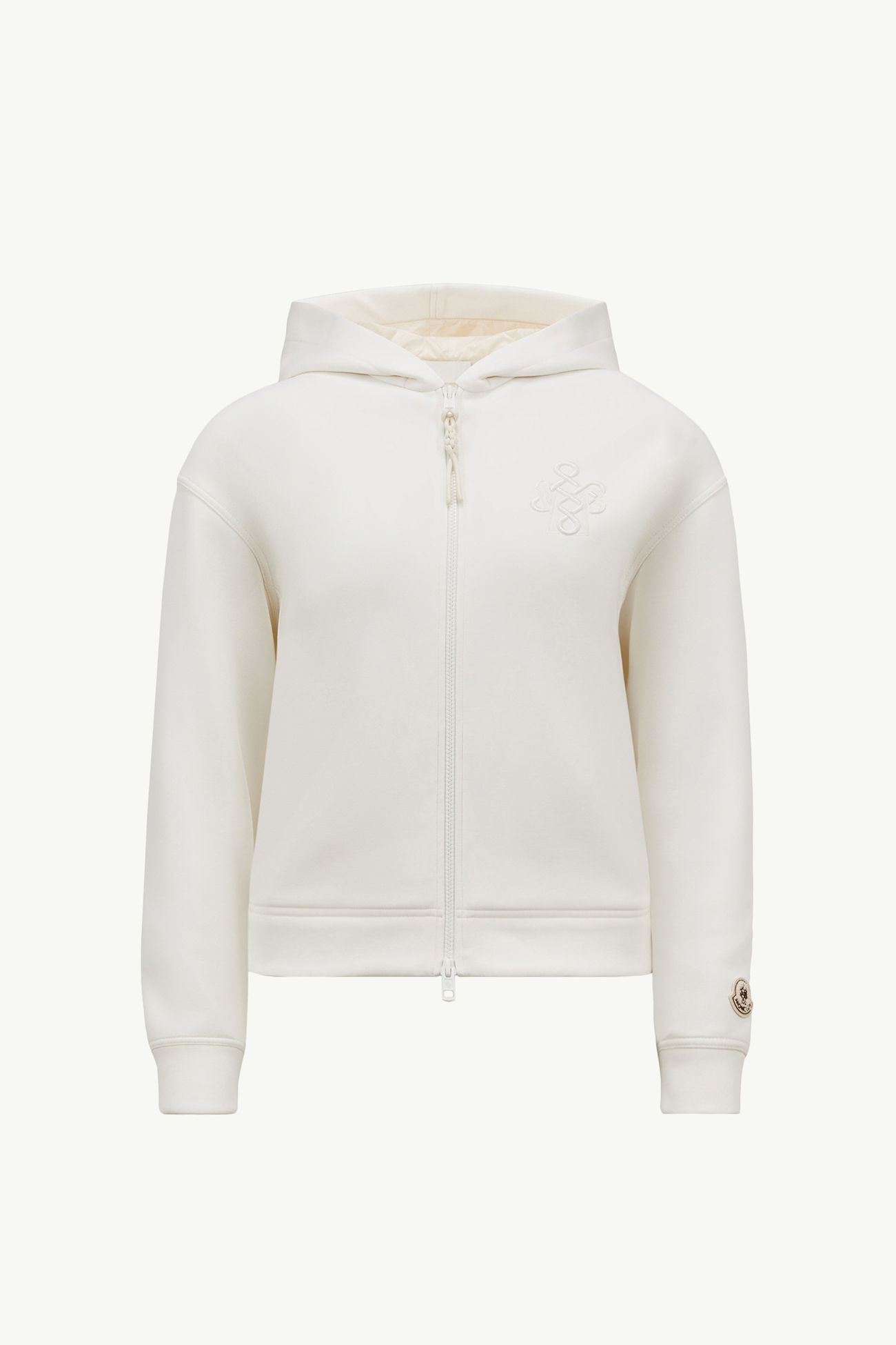 女士蛇年刺绣标识拉链连帽卫衣 女士 白色 Moncler 2