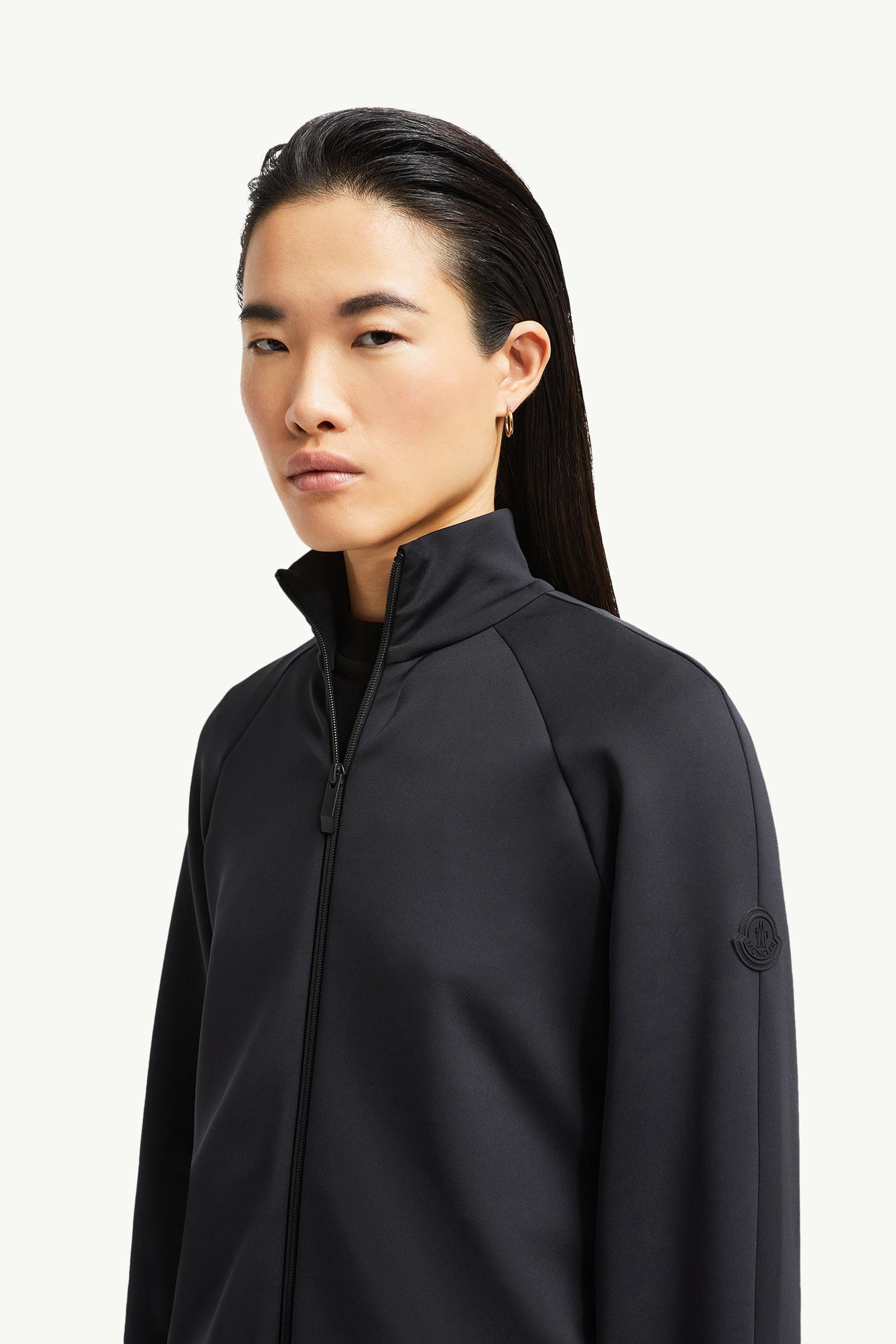Sweatshirt mit Reißverschluss aus Neopren Damen Schwarz Moncler 1