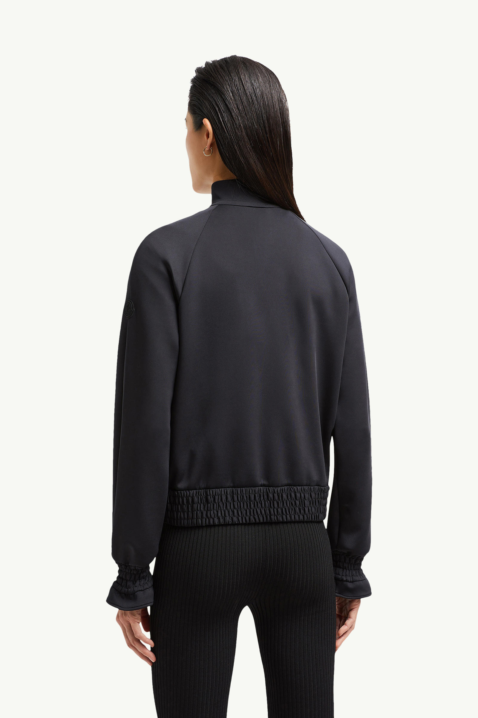 Sweatshirt mit Reißverschluss aus Neopren Damen Schwarz Moncler 4
