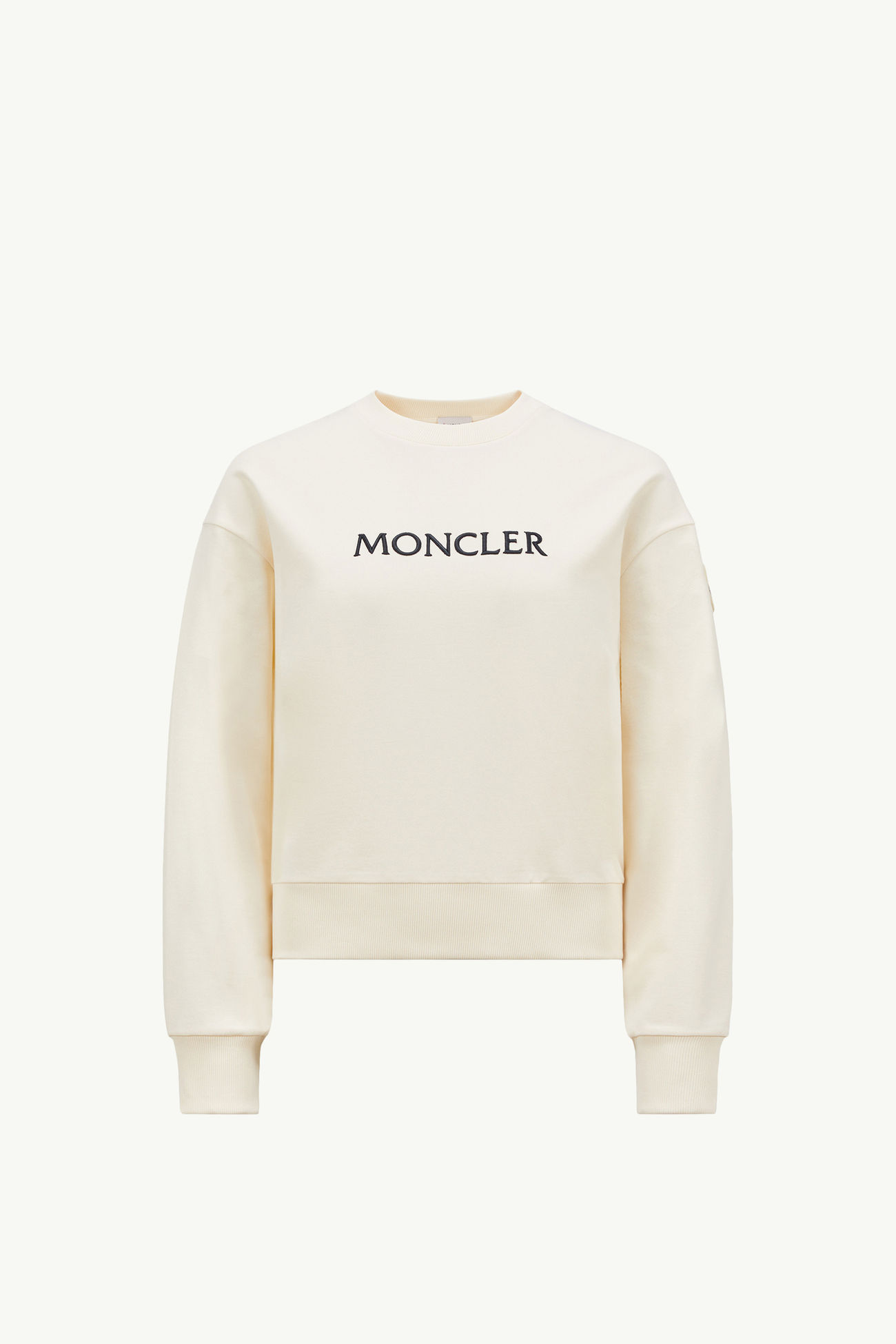刺繡同色系標誌棉質衛衣 女士 象牙白色 Moncler 2