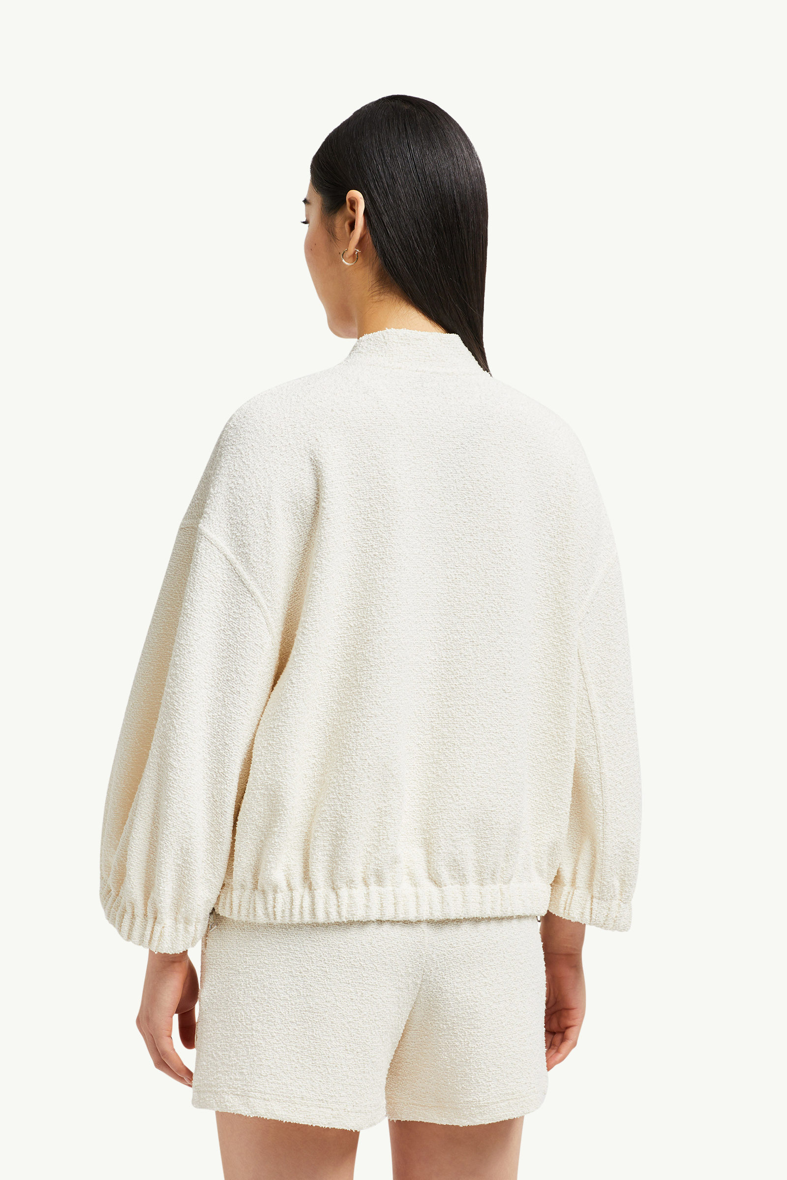 2-in-1 Bouclé Zip-Up Cardigan Women White Moncler 4